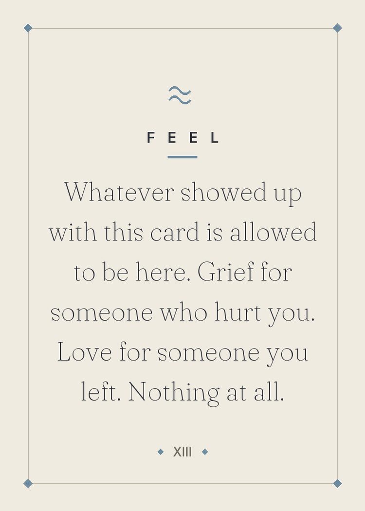 Card 13 of the divorce deck