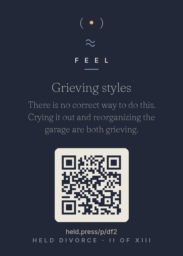 The back of Grieving styles — with the code that opens this room