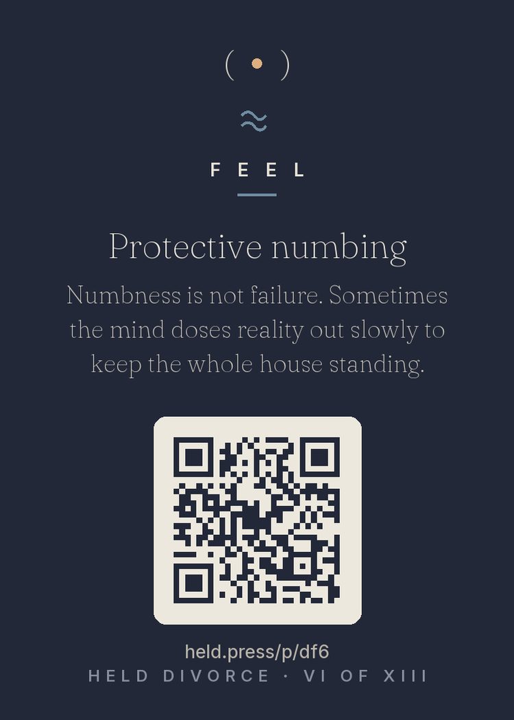 The back of Protective numbing — with the code that opens this room