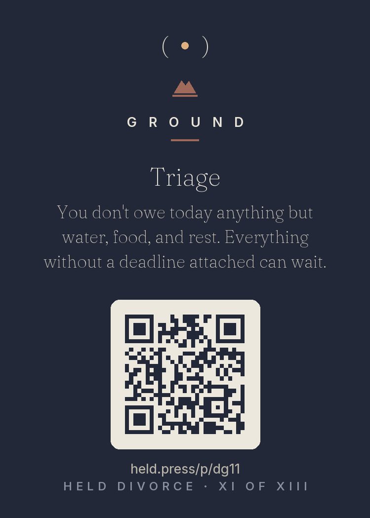 The back of Triage — with the code that opens this room