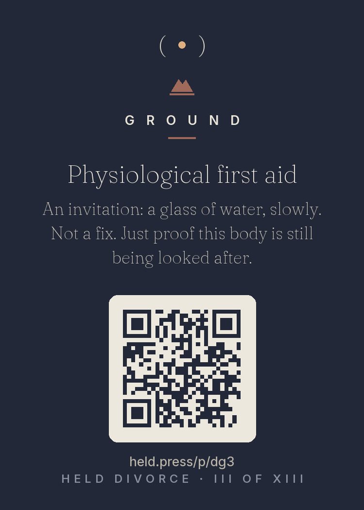 The back of Physiological first aid — with the code that opens this room