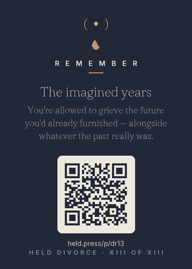 The back of The imagined years — with the code that opens this room