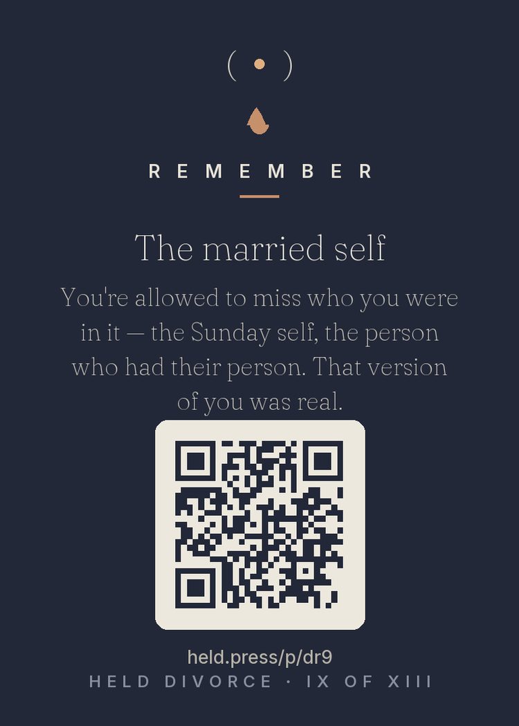 The back of The married self — with the code that opens this room