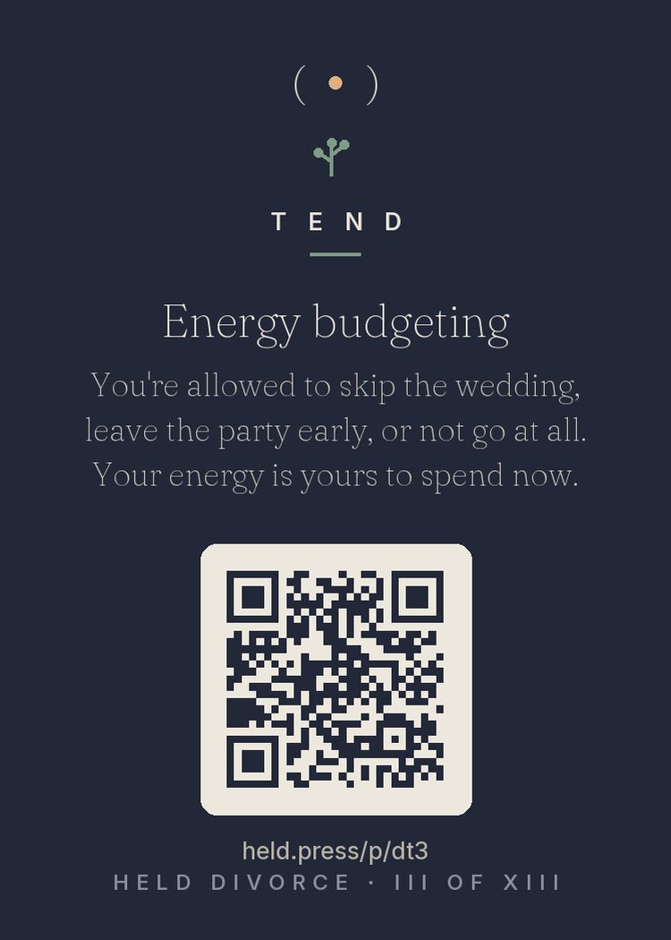 The back of Energy budgeting — with the code that opens this room