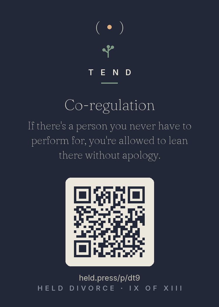 The back of Co-regulation — with the code that opens this room