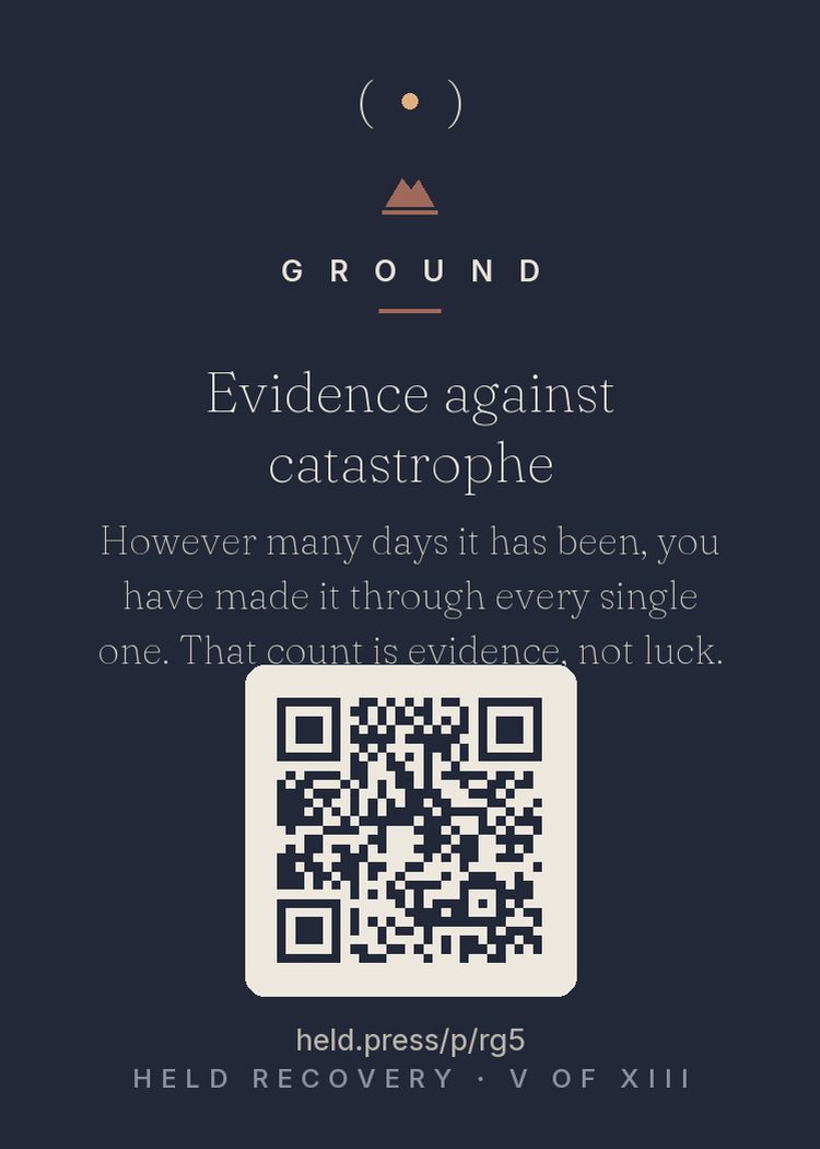 The back of Evidence against catastrophe — with the code that opens this room