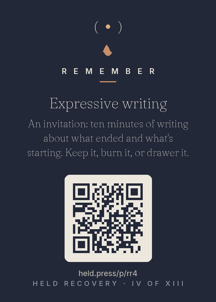 The back of Expressive writing — with the code that opens this room