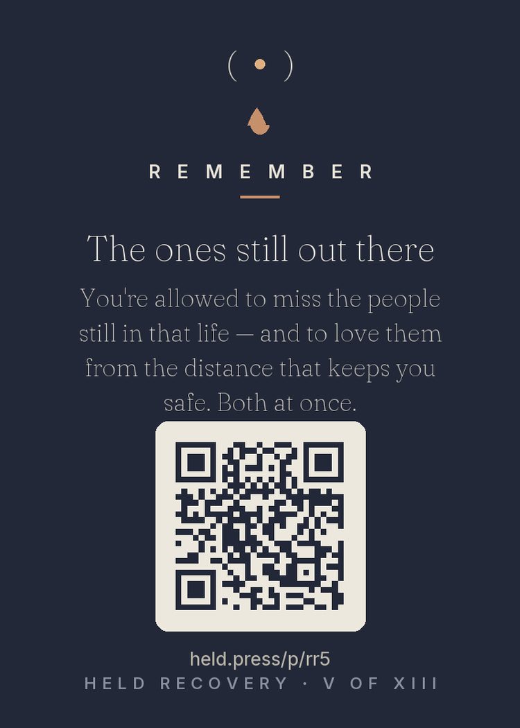 The back of The ones still out there — with the code that opens this room