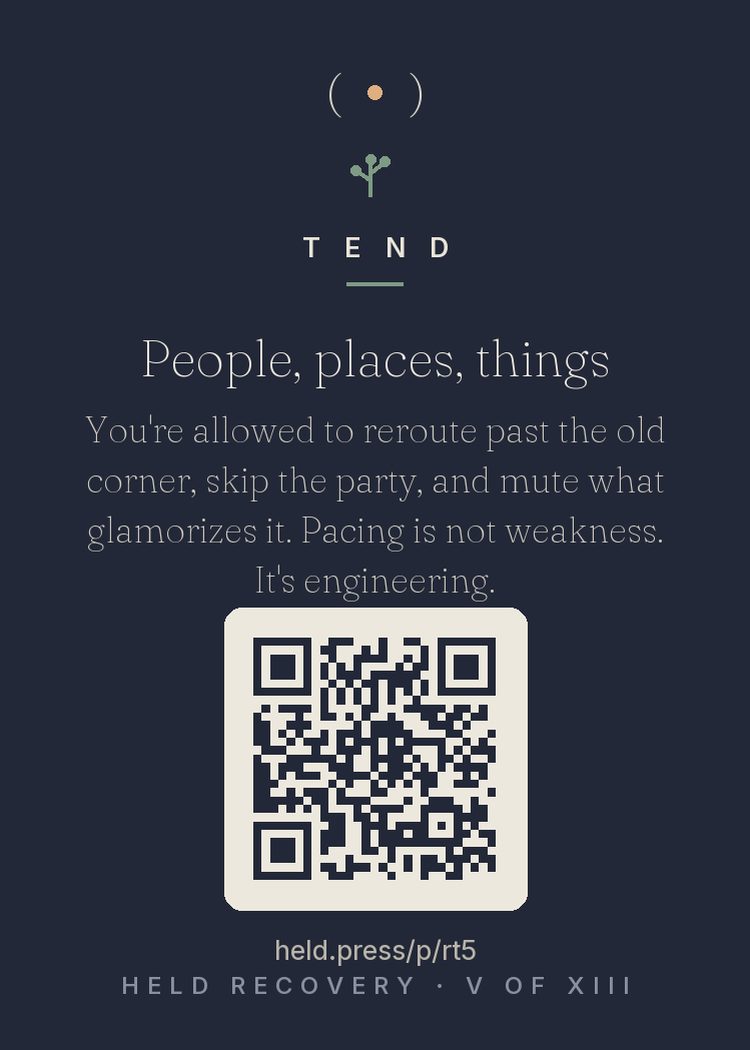 The back of People, places, things — with the code that opens this room