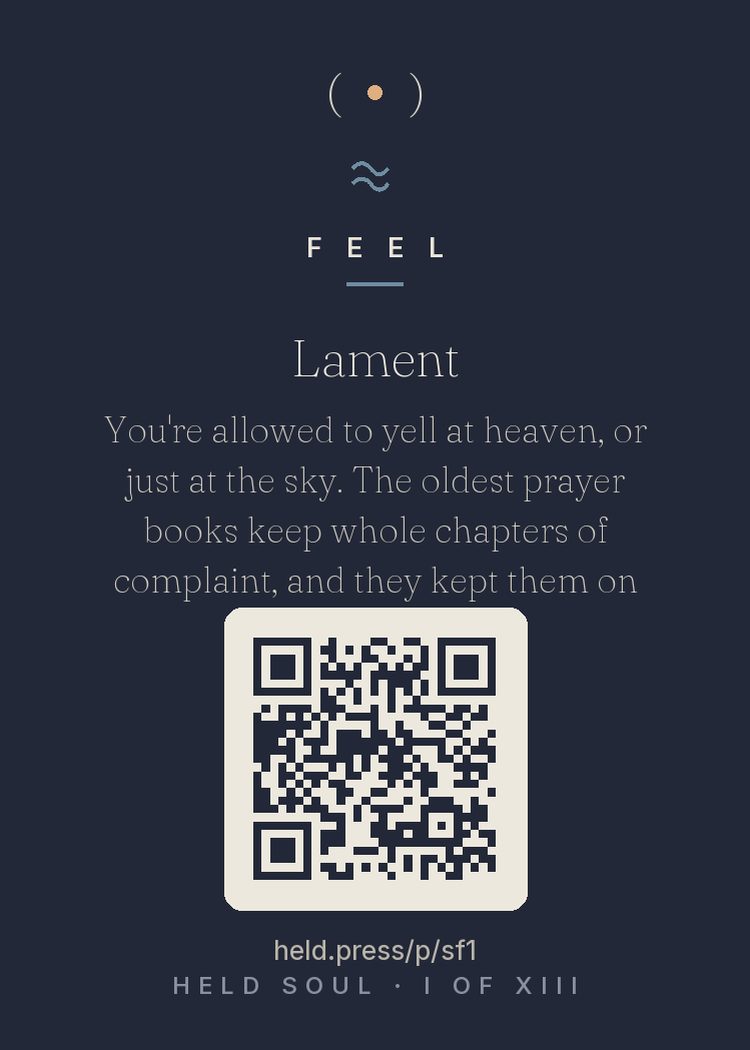 The back of Lament — with the code that opens this room