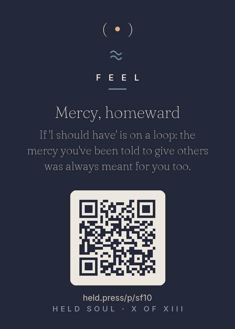 The back of Mercy, homeward — with the code that opens this room