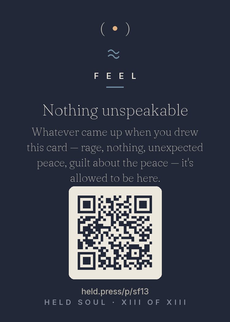 The back of Nothing unspeakable — with the code that opens this room