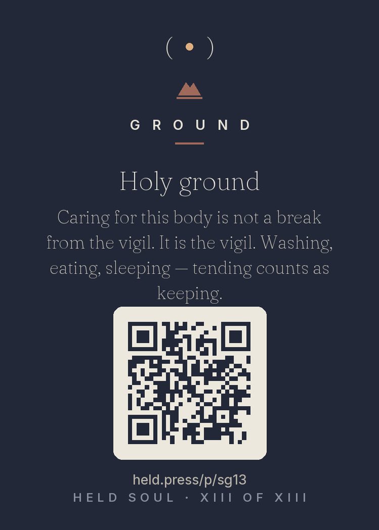 The back of Holy ground — with the code that opens this room