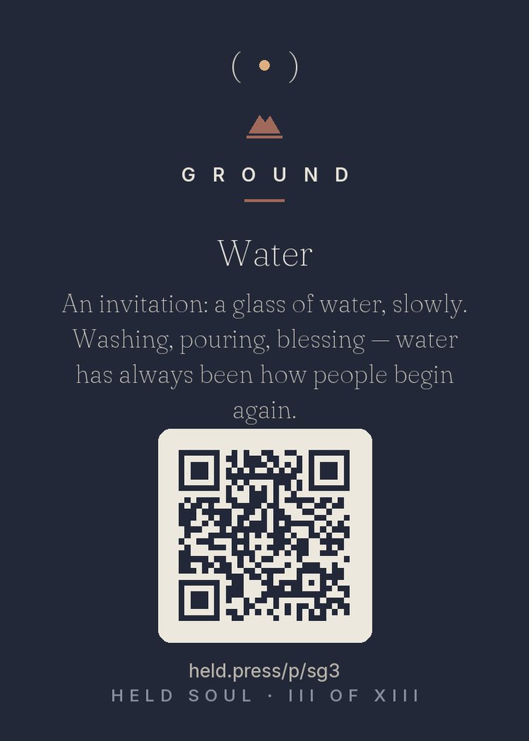The back of Water — with the code that opens this room