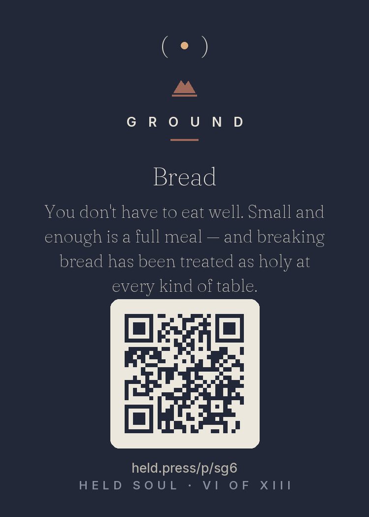 The back of Bread — with the code that opens this room