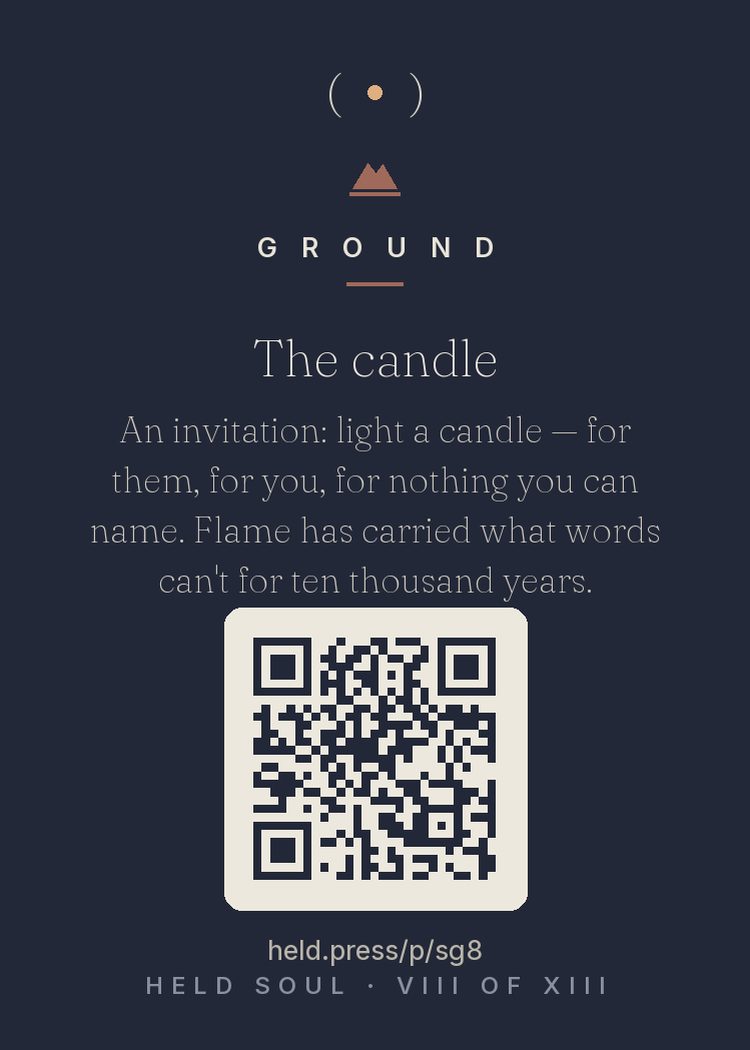 The back of The candle — with the code that opens this room