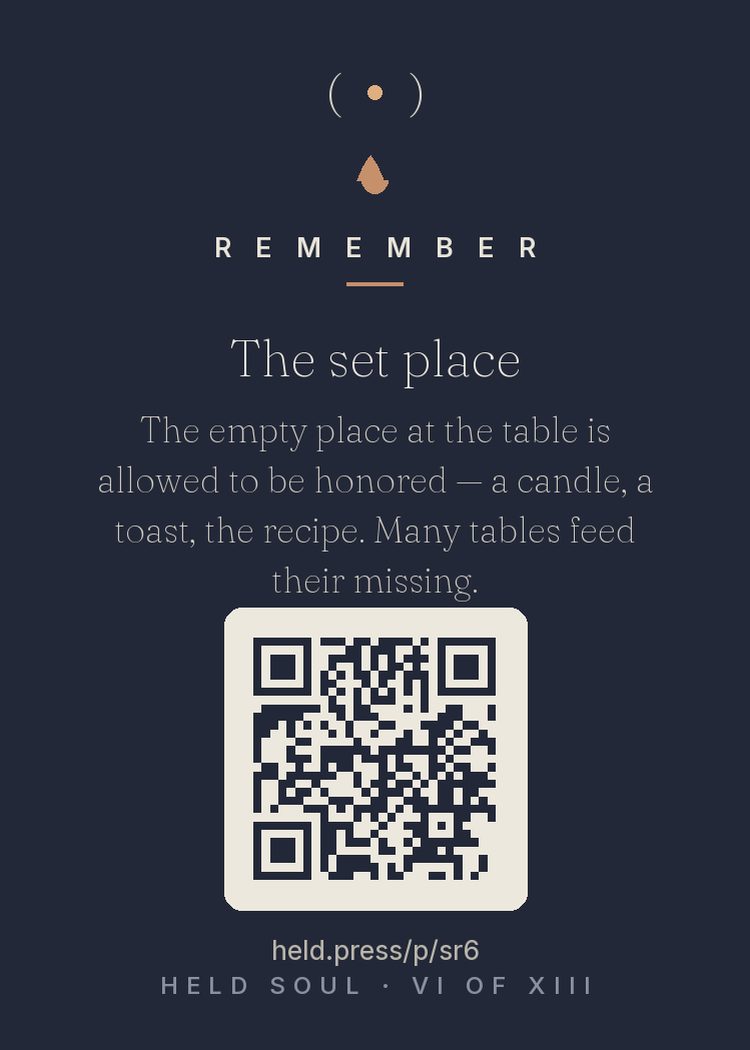 The back of The set place — with the code that opens this room