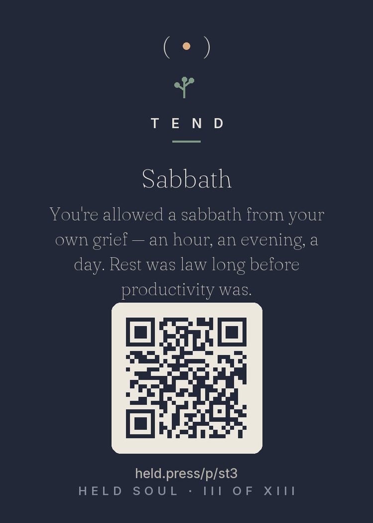The back of Sabbath — with the code that opens this room