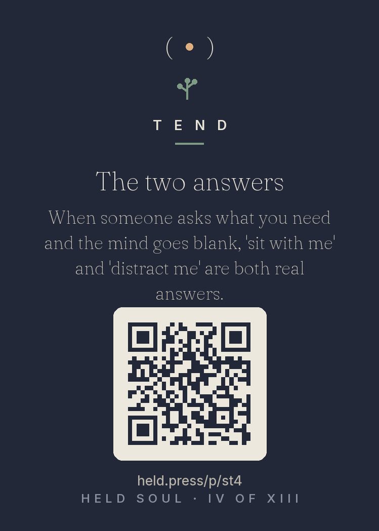 The back of The two answers — with the code that opens this room