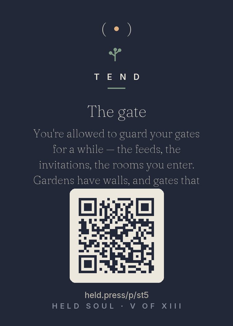 The back of The gate — with the code that opens this room